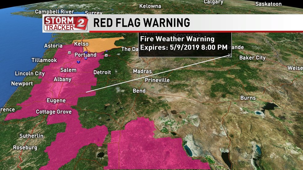 Red Flag Warning In Effect For Nw Oregon Sw Washington Thursday