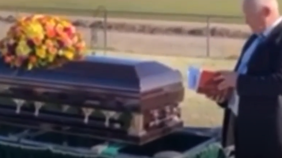 Family forced to watch funeral of loved one who died from COVID19