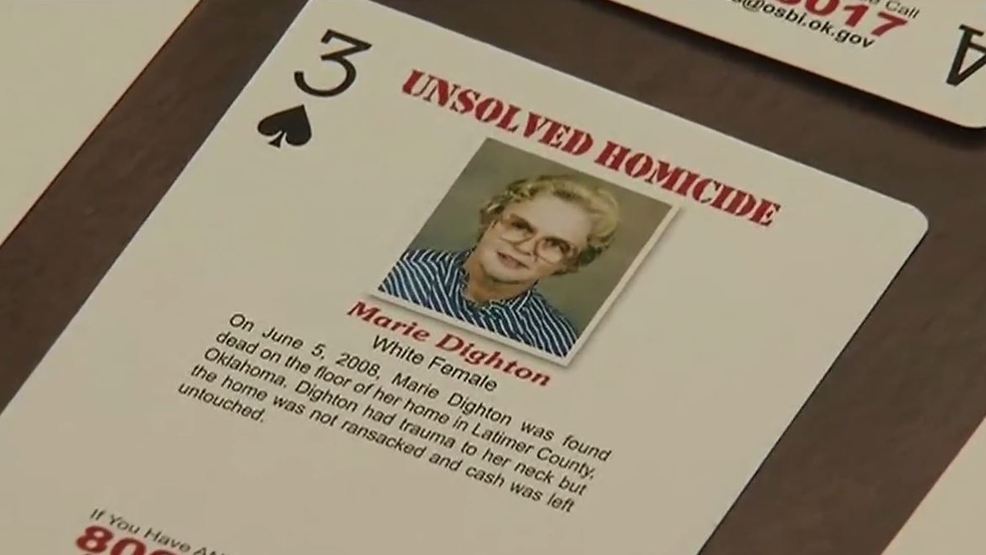 Osbi Doc To Distribute Cold Case Playing Cards In Oklahoma Prisons Kokh 0414