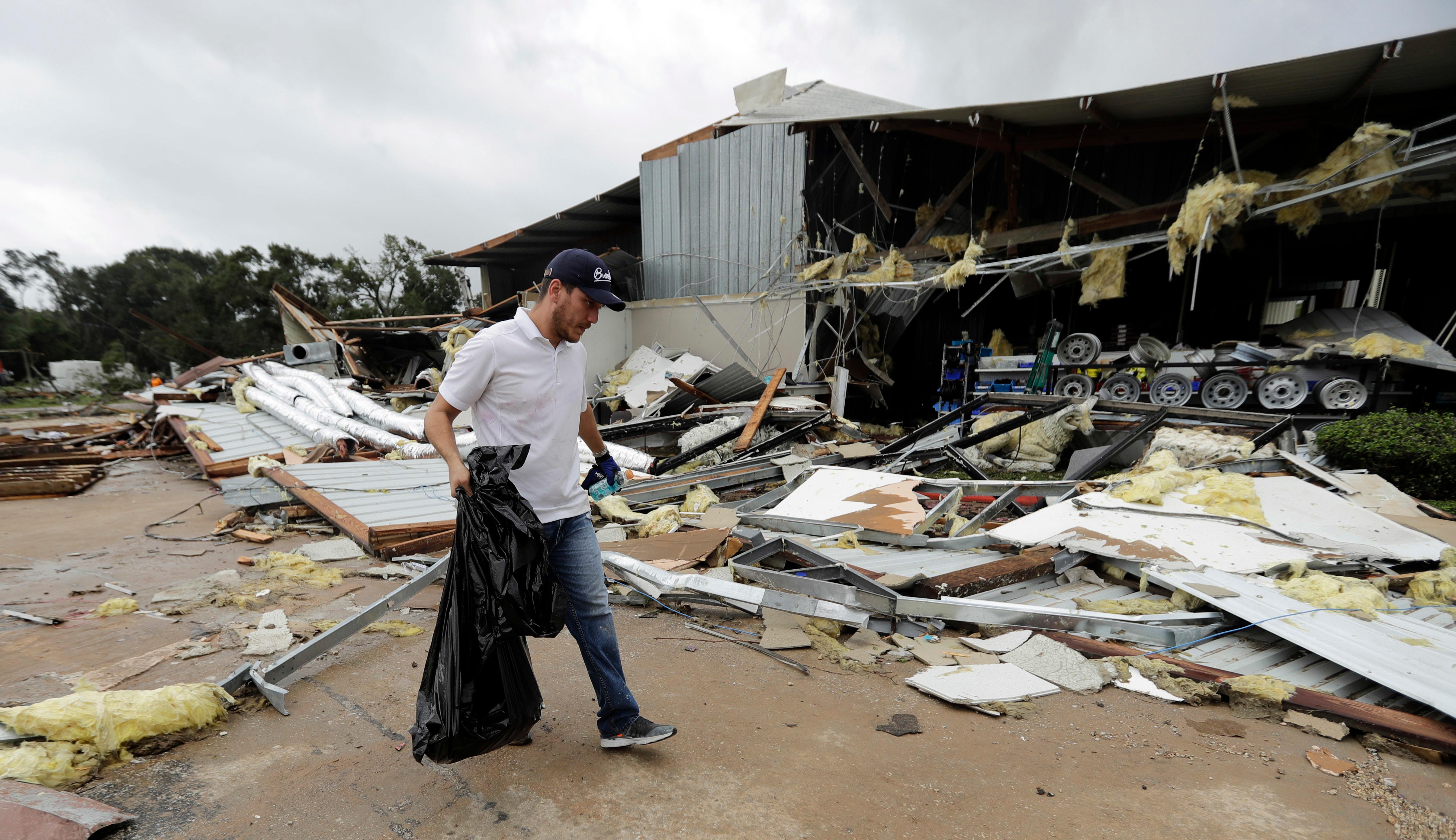 texas hurricane aftermath videos