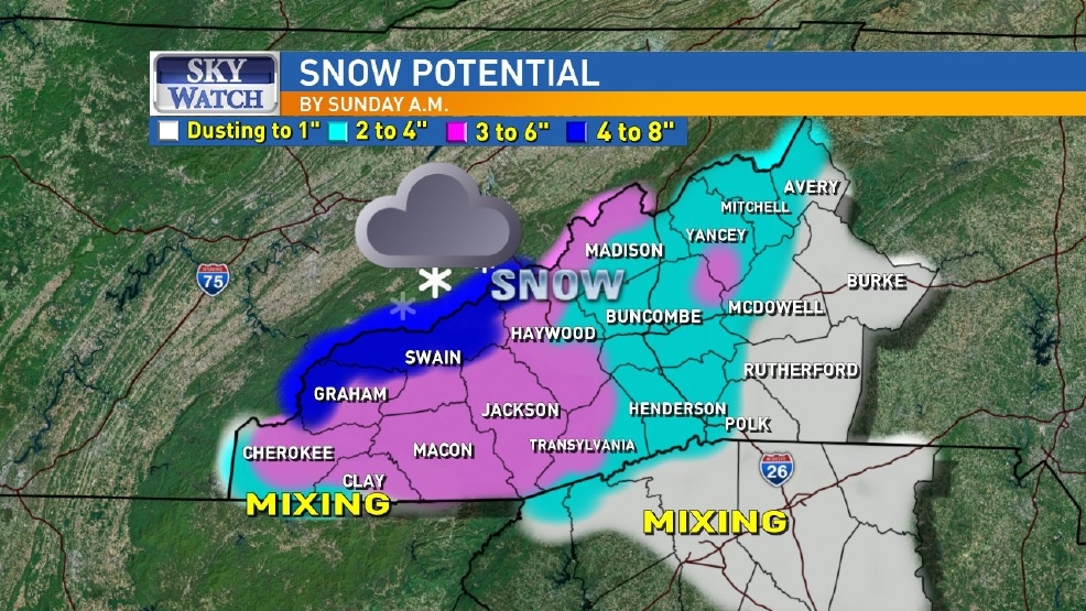 Flurries now, accumulating snow later tonight WLOS
