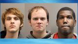 Police: Three arrested, accused of burglarizing a fire damaged sporting goods store
