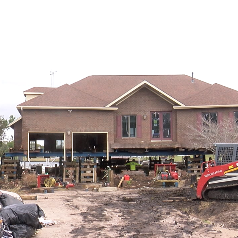 First Home In Fairfield Harbour Raised Further Above Flood Stage Wcti