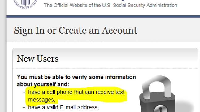 New Social Security Administration policy requires texting to view your account online