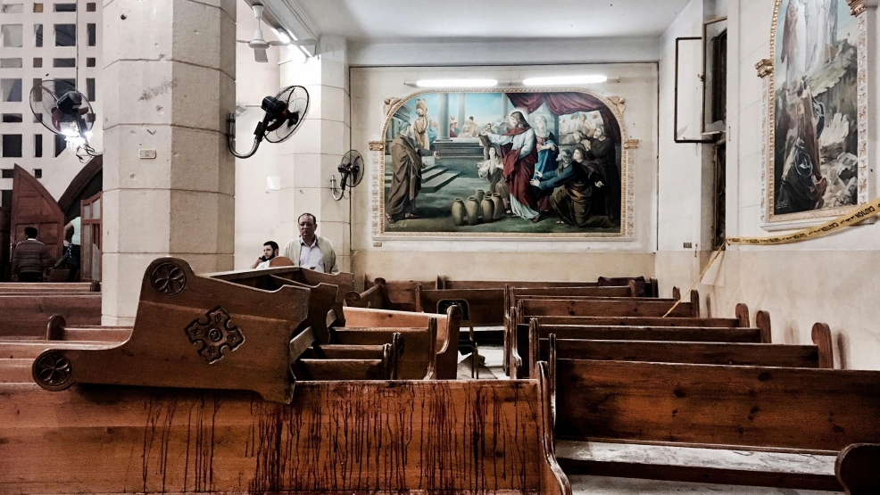 APTOPIX Egypt Egypt Coptic church dual bombings bloody pew.jpg