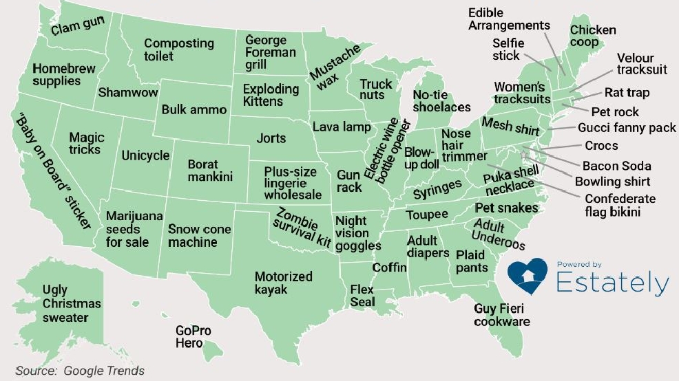 The weirdest things each state buys online (emphasis on WEIRD) DC Refined