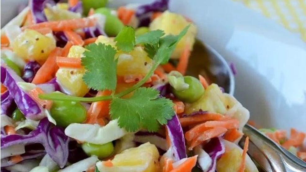 Cabbage Pineapple Coconut Salad KATU