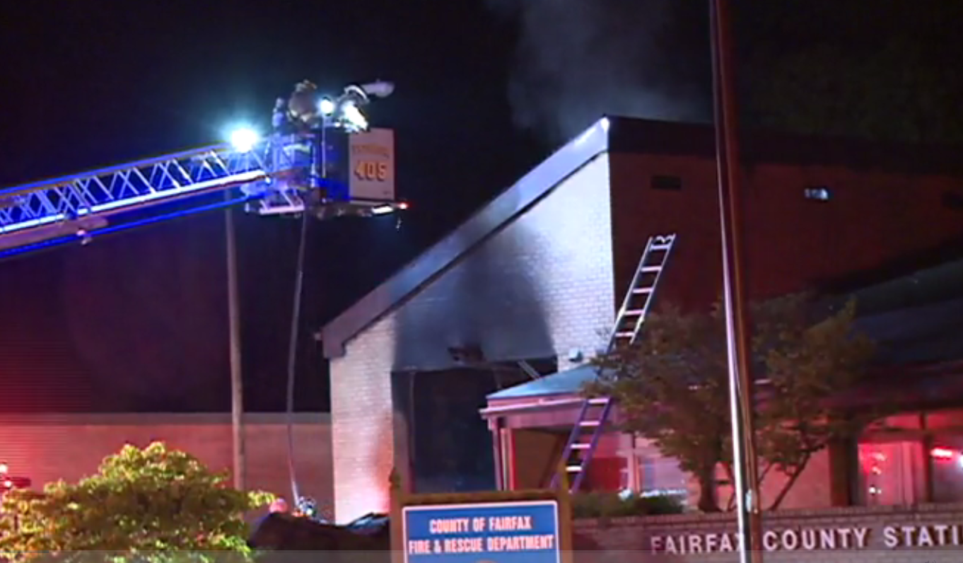 Fire starts at Fairfax County fire station, around 55 firefighters on