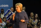 Hillary Clinton speaks at Miles College in Birmingham, Alabama, Saturday, Feb. 27, 2016. (abc3340.com) CLinton at Miles.png
