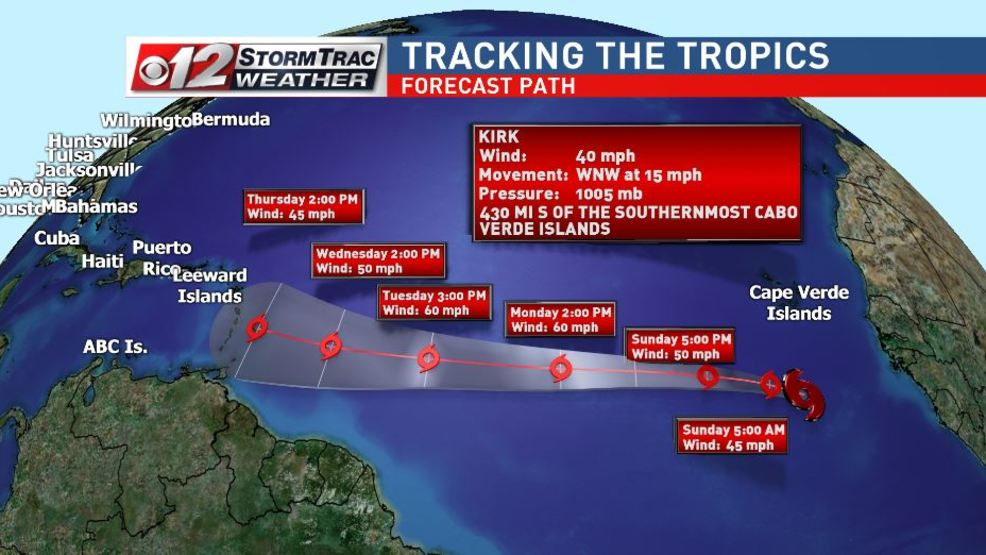 Tropical Storm Kirk Forms in Atlantic  WPEC