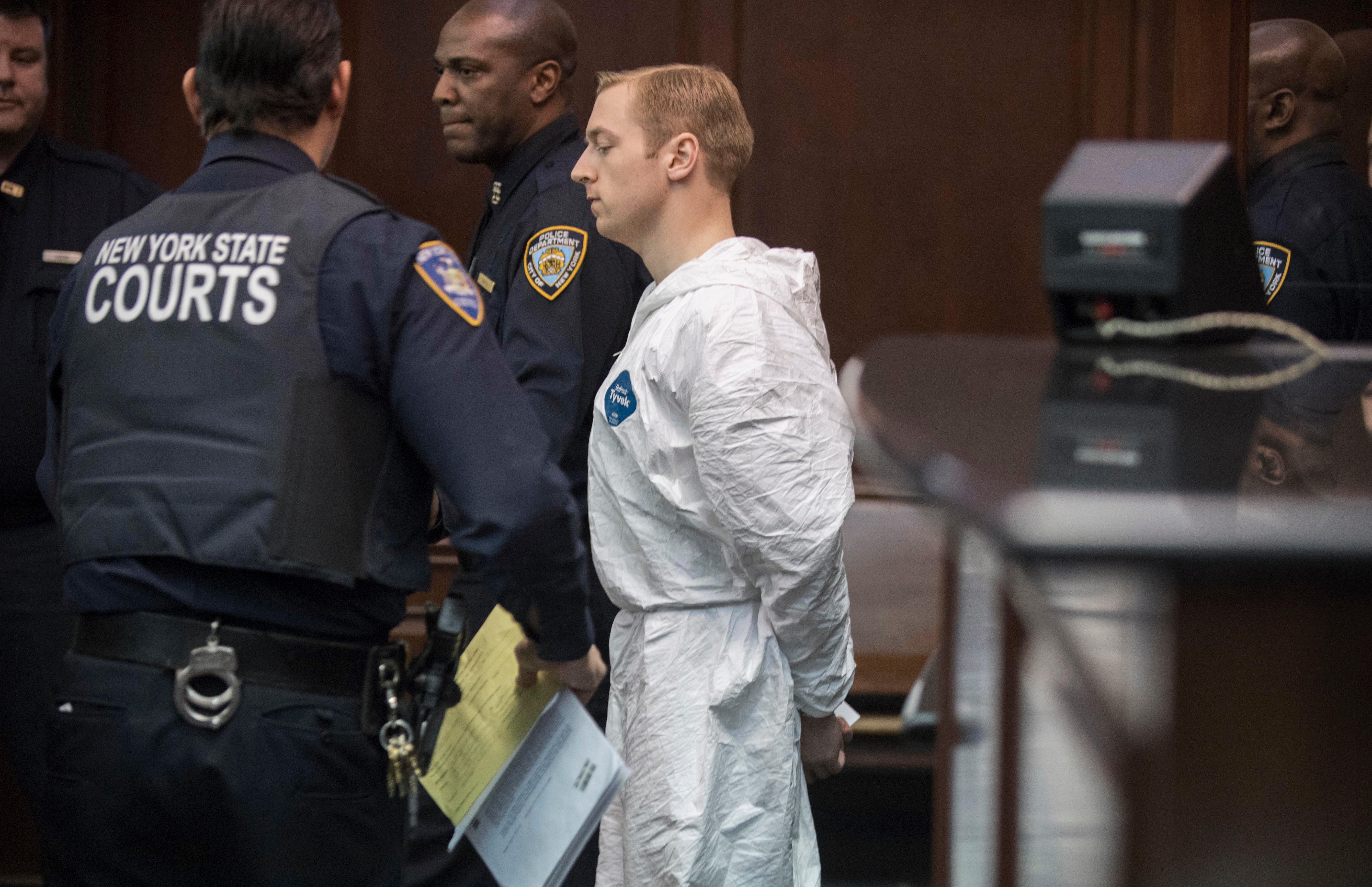 harris jackson appears in criminal court during his arraignment