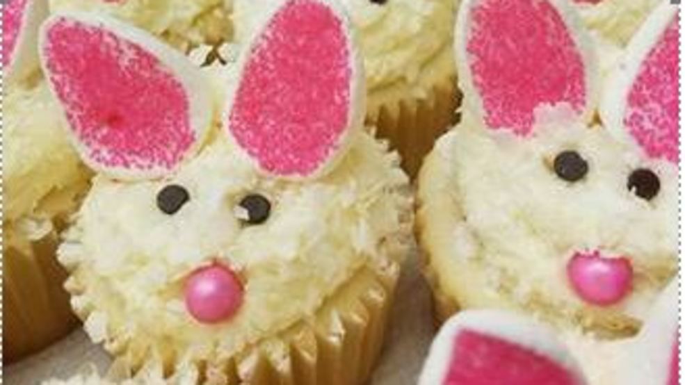 Bunny Head Cupcakes